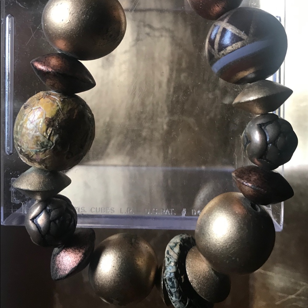 Multi Textured Beaded Bracelet